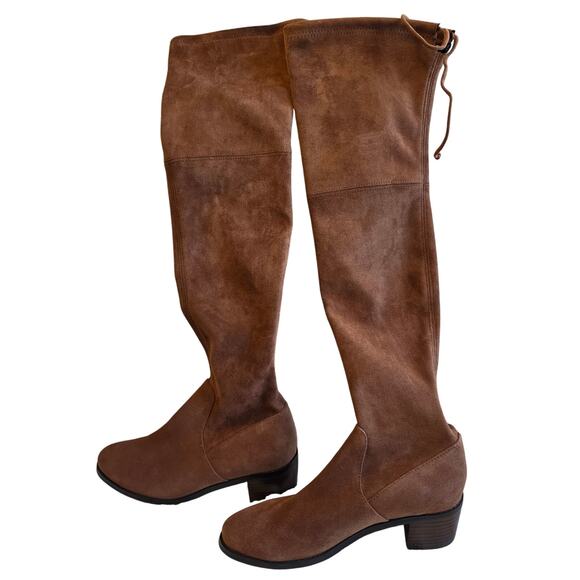 NEW Aqua Diva Women's Fresno Water Resistant Over the Knee Boot Size 7.5 Brown - Picture 3 of 7